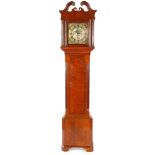 English longcase watch in oak case