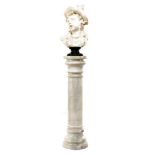 Marble 3-part pedestal