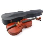 Violin in case marked F Meynieu