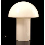 Peill & Putzler opaline glass mushroom table lamp