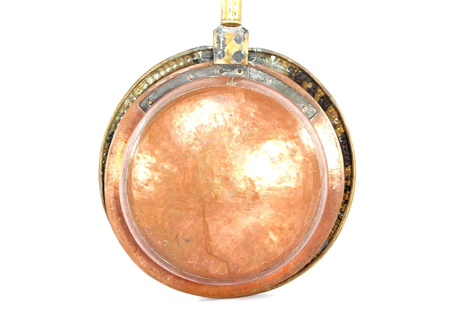 19th century bedpan with copper tray with flap - Image 6 of 6