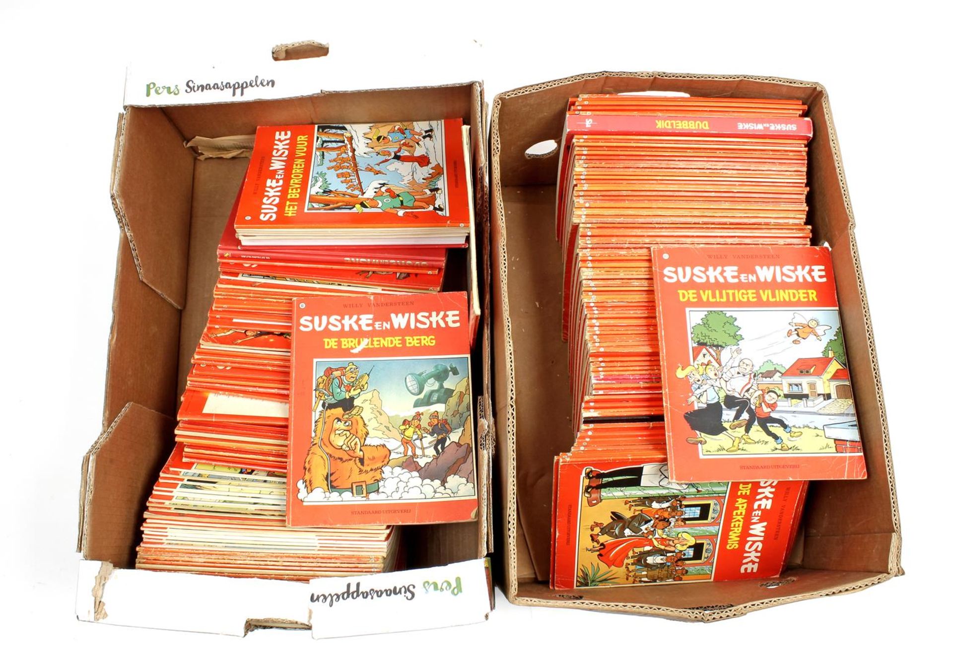 2 boxes b.u. Suske en Wiske comic books