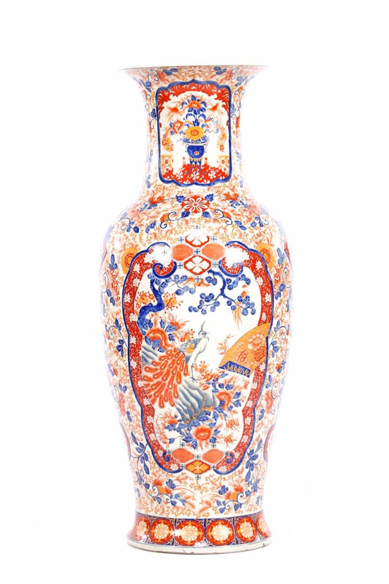 After an antique model Oriental vase with imari decor, 100 cm high