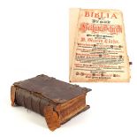 German 18th century bible with many engravings