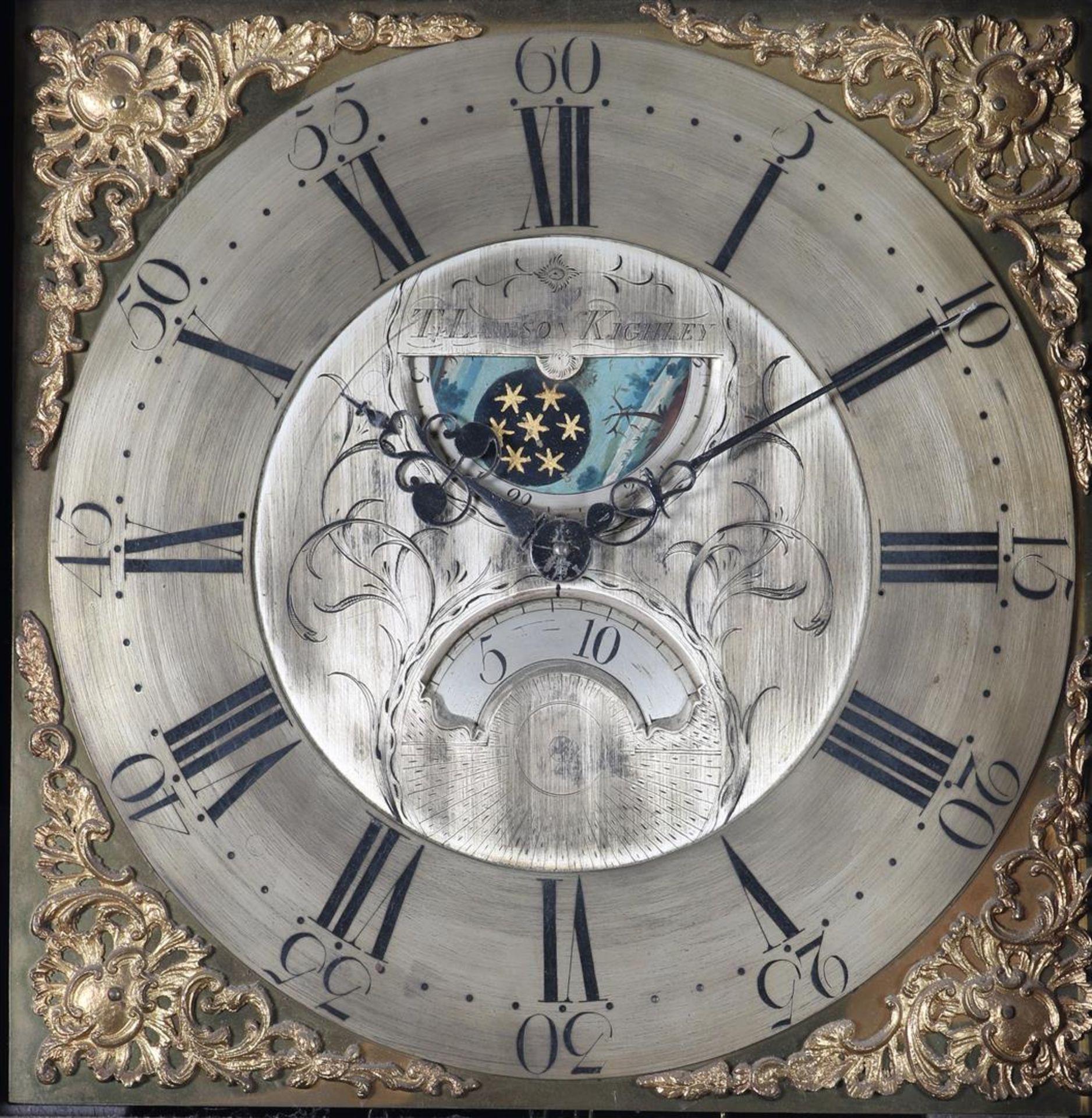 English longcase watch in oak case - Image 2 of 3