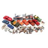 Lot consisting of tin cars