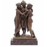 Bronze statue of 3 women