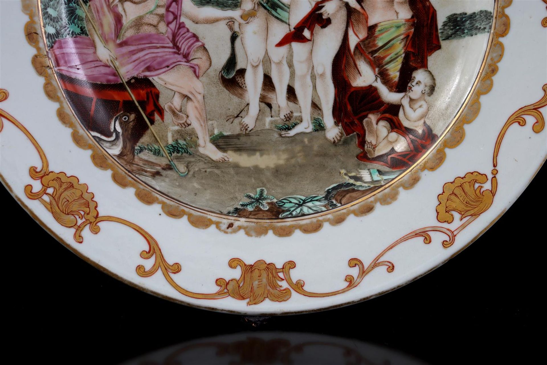 2 porcelain dishes with classic decor - Image 6 of 9