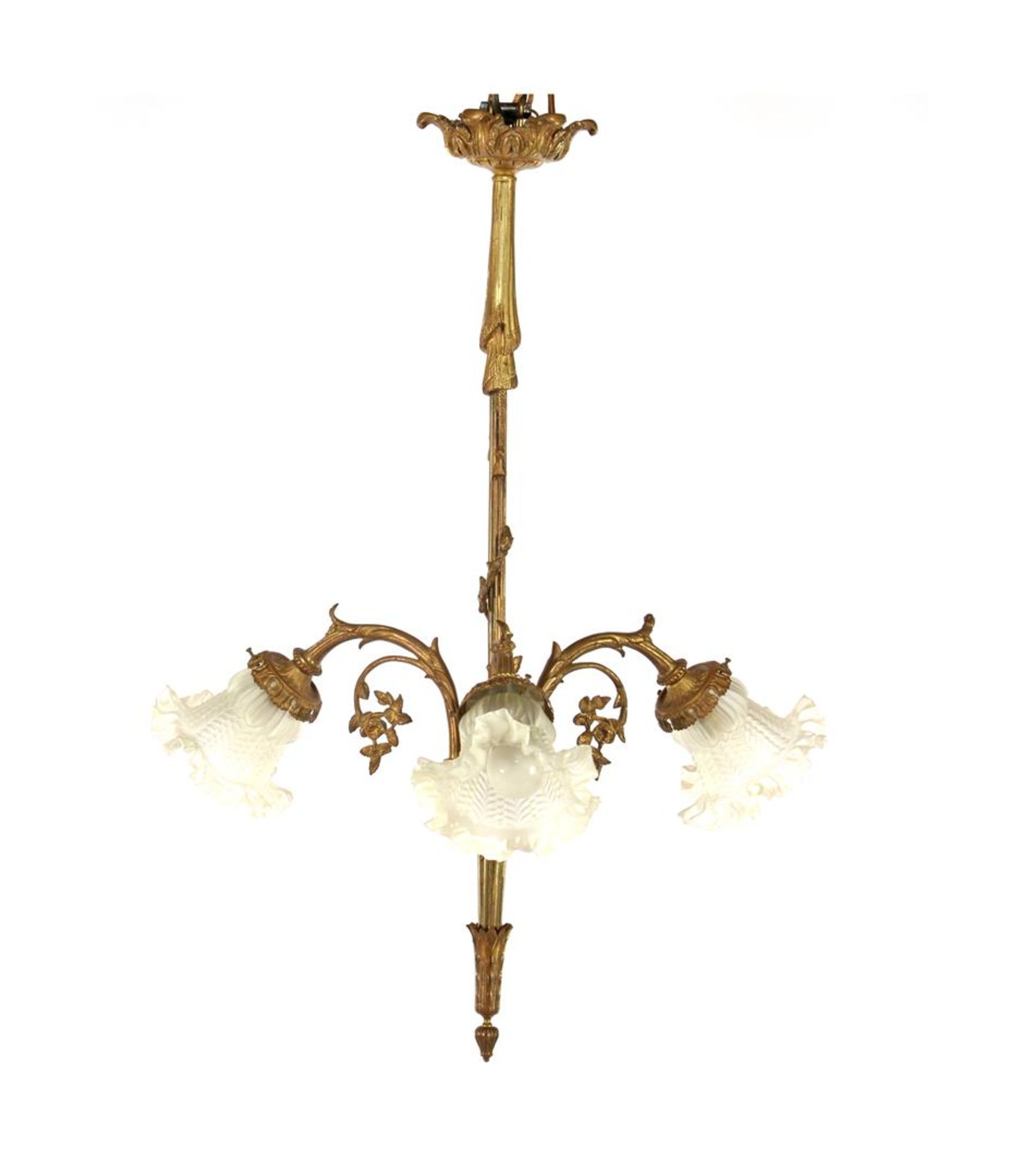 Classic 3-light bronze hanging lamp