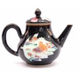 Famille Noire porcelain teapot