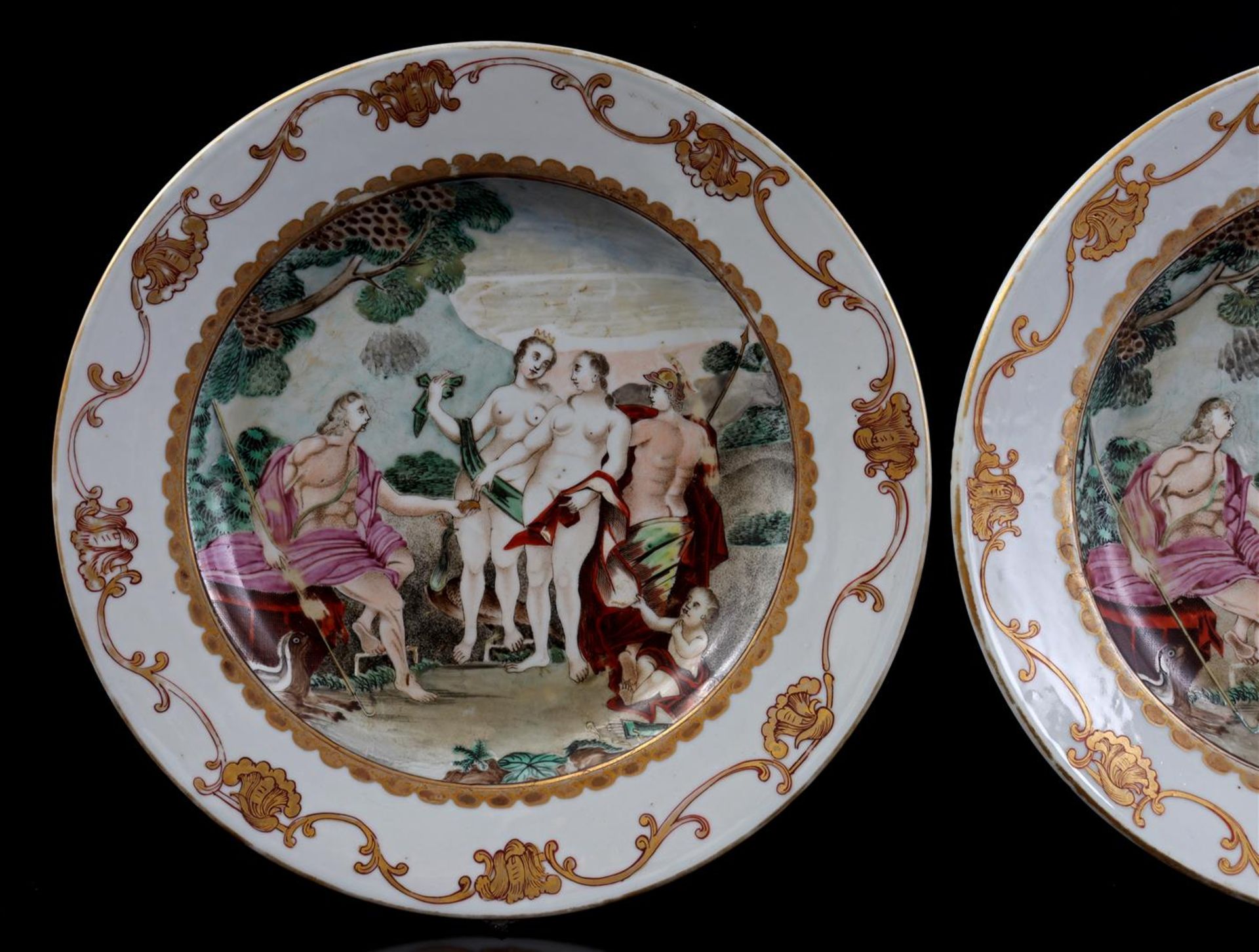 2 porcelain dishes with classic decor - Image 9 of 9