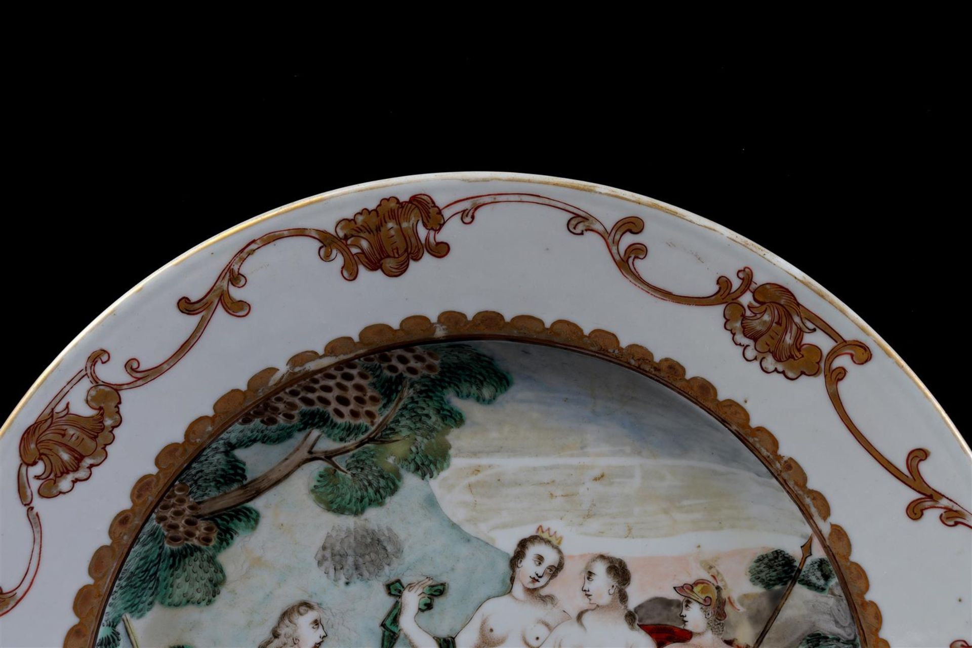 2 porcelain dishes with classic decor - Image 5 of 9