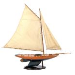 Wooden scale model boat