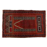 Hand-knotted wool carpet with decor Belouch