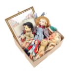 Box with various dolls