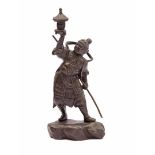 Bronze statue of an Oriental man
