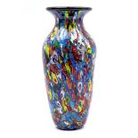 Colored glass decorative vase