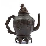 Bronze Asian teapot