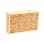 Rectangular ivory box