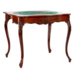 Mahogany veneer gaming table