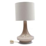 Brown glass 1970s table lamp