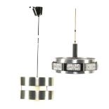 Aluminum 3-light hanging lamp and aluminum 4-light hanging lamp