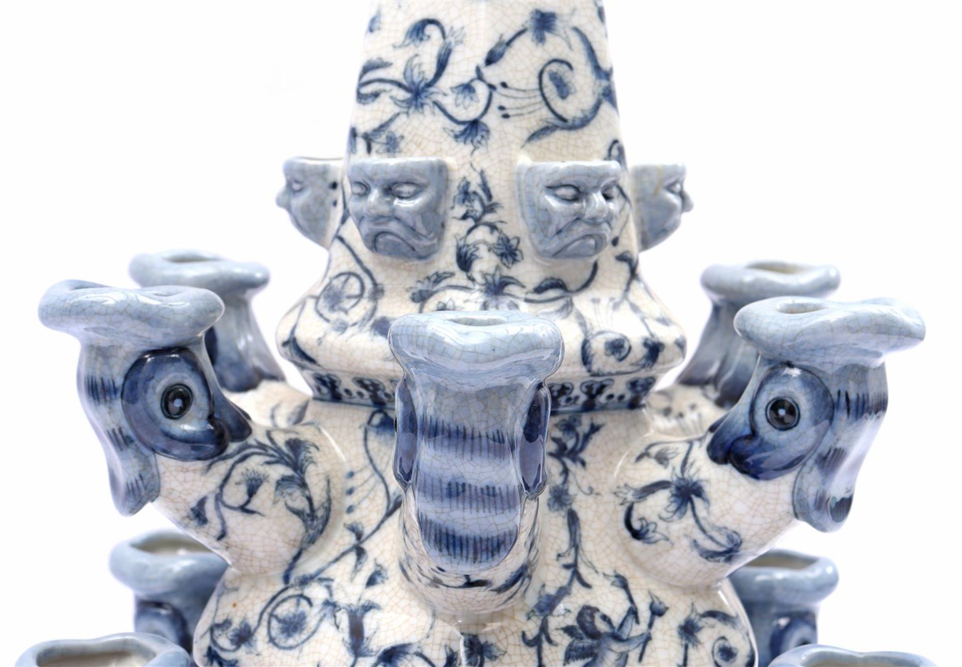 Porcelain 2-piece tulip vase - Bild 3 aus 3