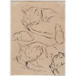 Dick Ket, Study drawing of cats