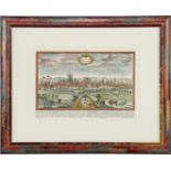 Color lithograph, view of Milan
