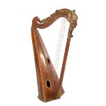 Stained walnut Celtic/Scottish harp