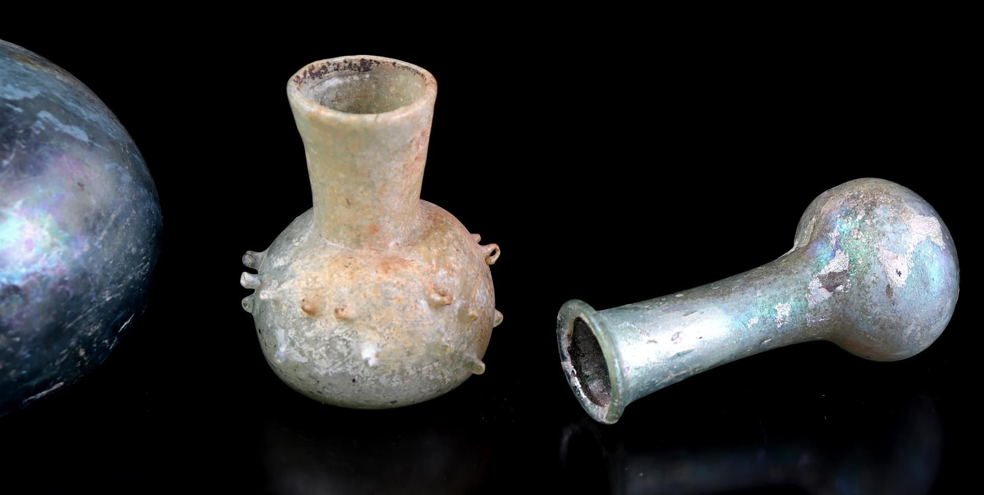 Glass utensils possibly from Roman times - Image 3 of 4