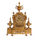 Bronze table mantel clock