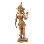 Asian bronze statue