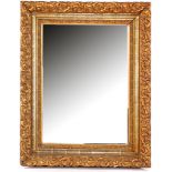 Faceted mirror in classic gold-coloured frame