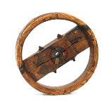 1930s wooden pulley/drive wheel