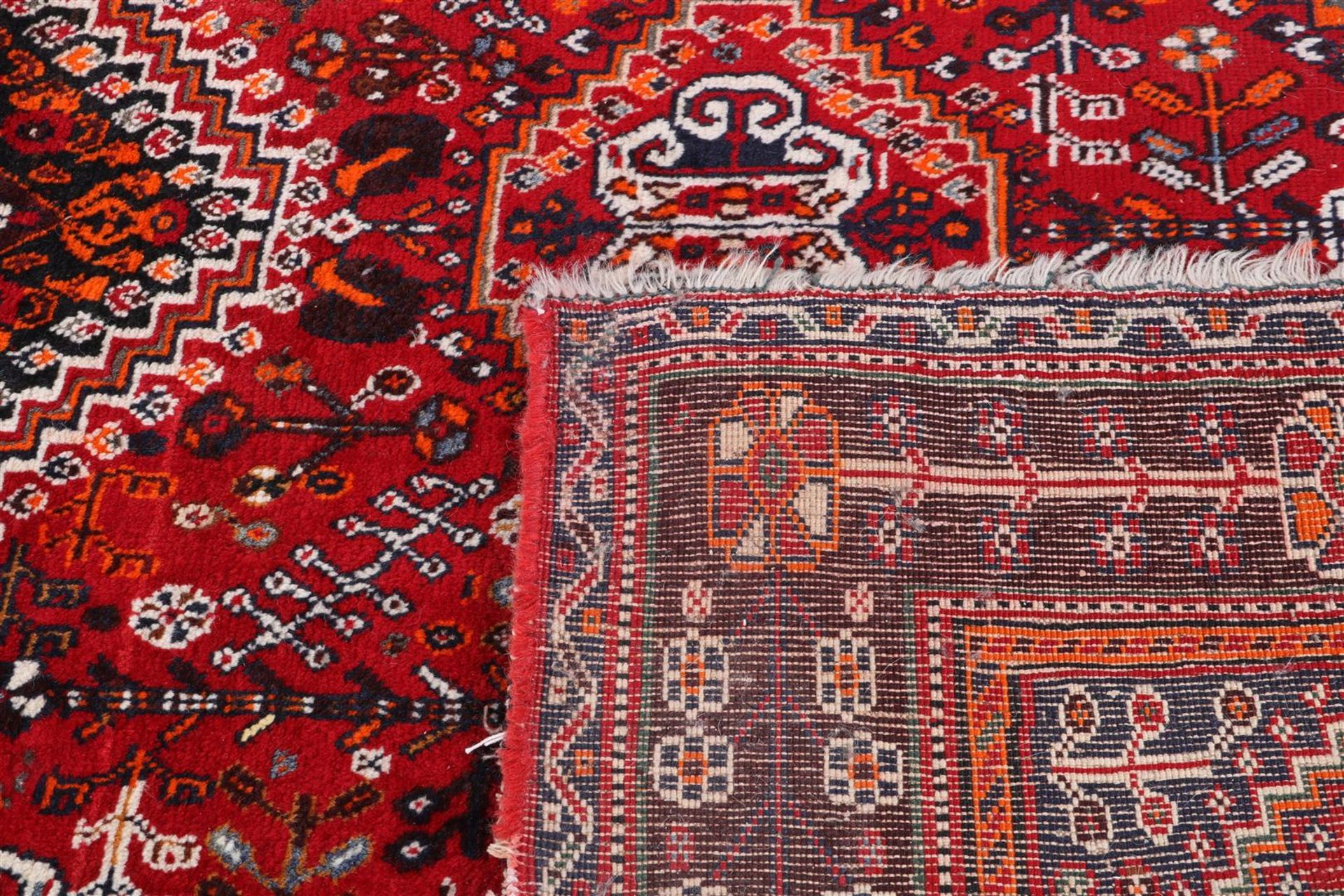 Hand-knotted wool carpet with decor Heriz - Bild 3 aus 4
