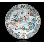 Chinese porcelain Famille Verte dish