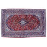 Hand-knotted wool carpet with oriental decor Keshan
