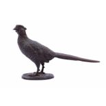 Bronze statue of a pheasant