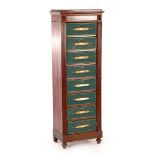Oak 8 drawer filing cabinet