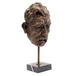 Bronze mask after Albert Schweitzer