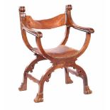 Walnut Dagobert chair