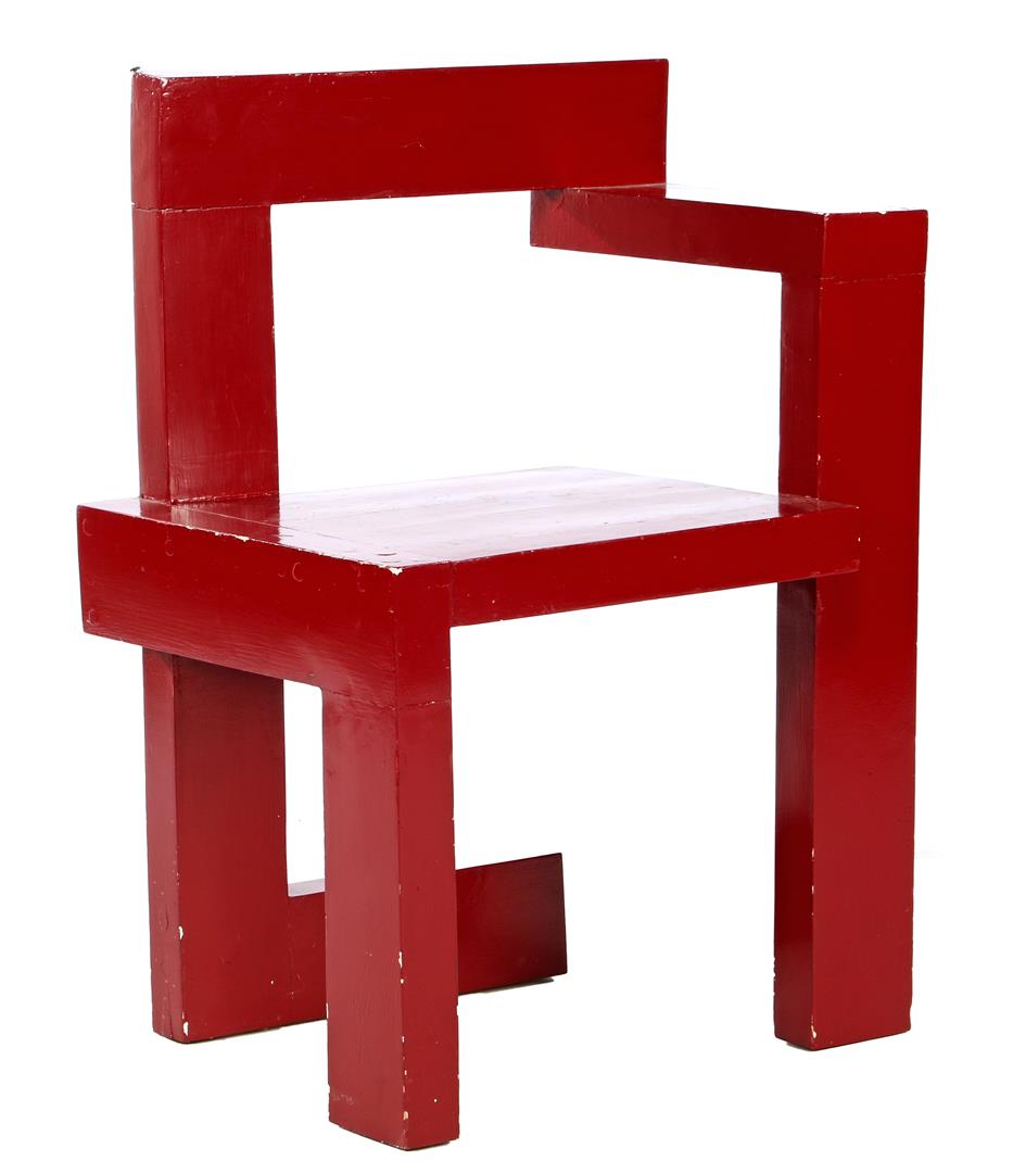 Wooden painted chair