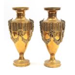 2 copper decorative vases