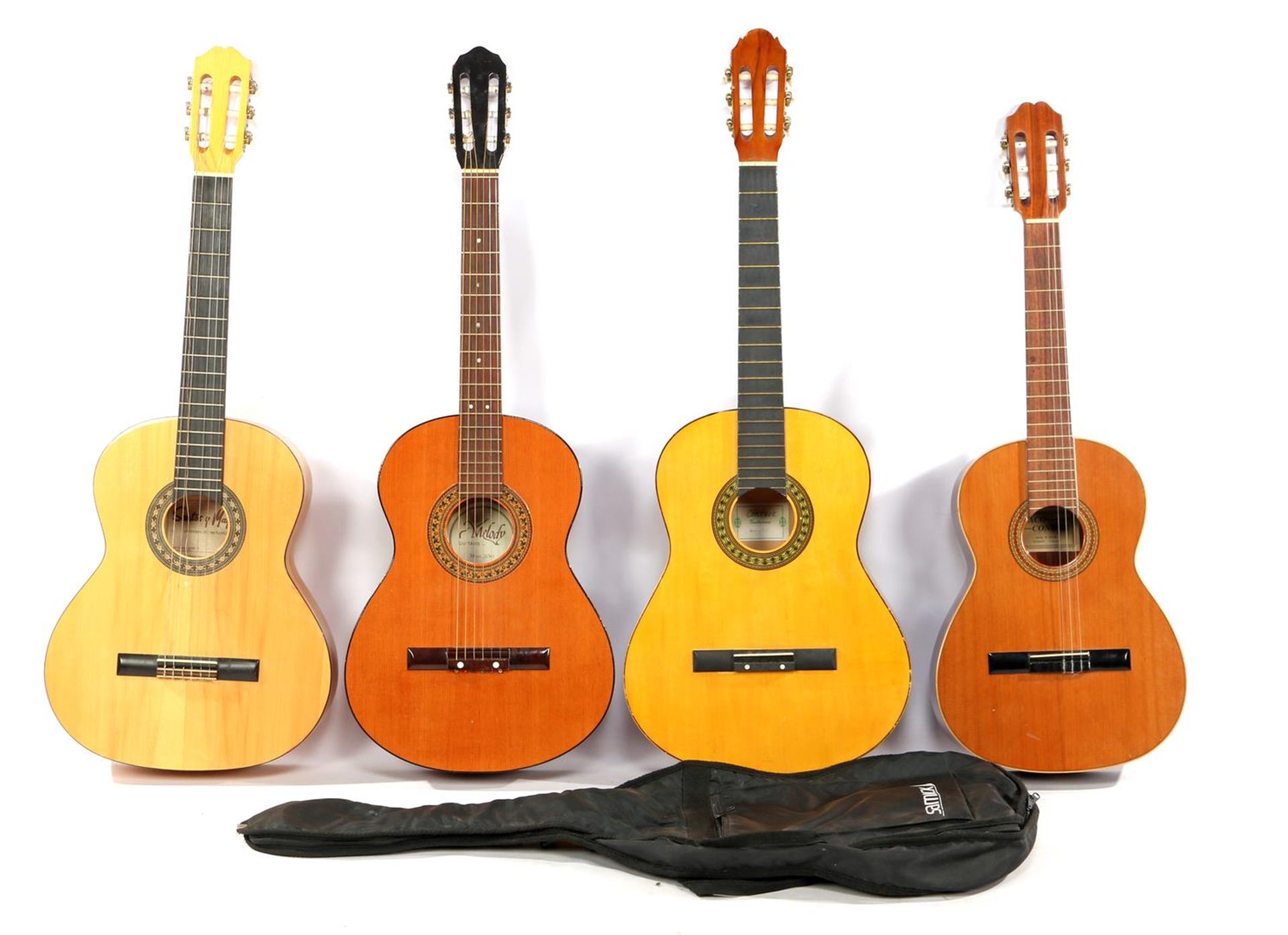 4 acoustic guitars