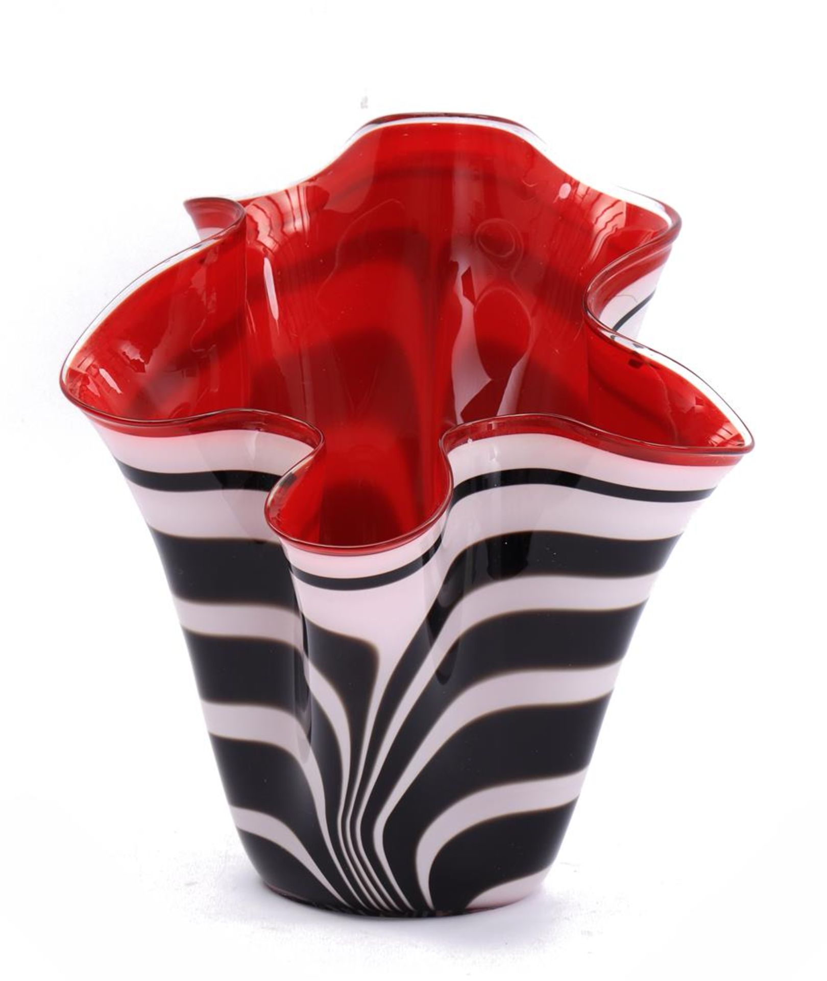 Beautiful glass multicolored vase