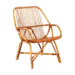 Rattan armchair