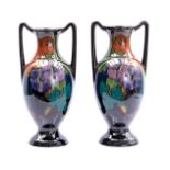 2 Regina Gouda earthenware vases