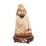 Ivory richly carved statue