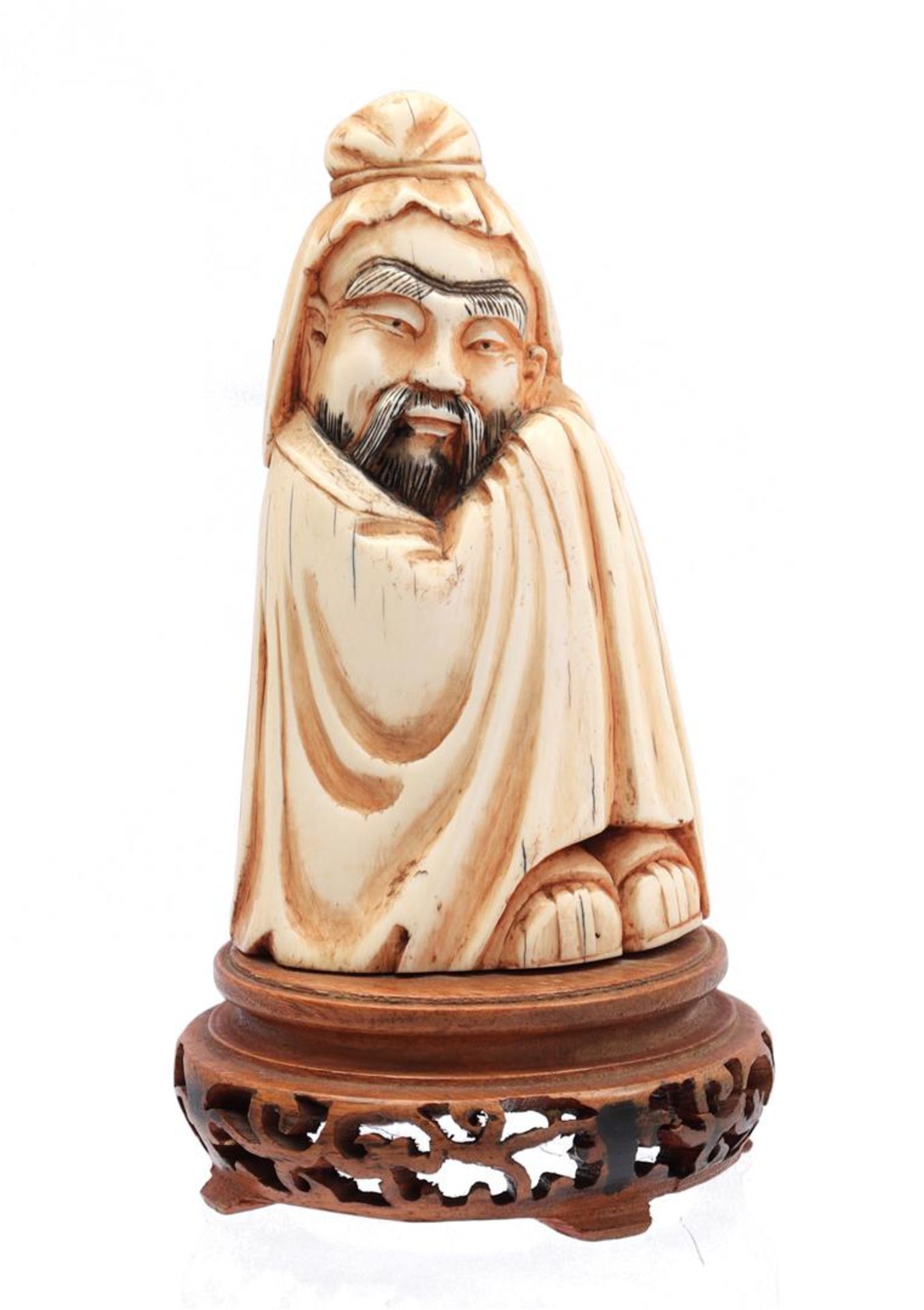 Ivory richly carved statue